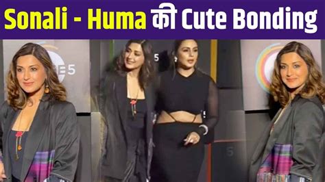 Sonali Bendre And Huma Quershi Cute Bonding At Zee 5 Anniversary