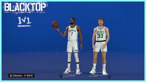 Kevin Durant VS Larry Bird NBA 2K22 Blacktop 1V1 YouTube