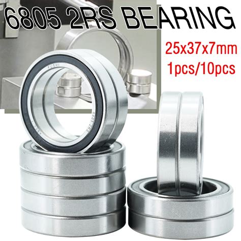 Spot 6805 2RS Bearing 25 37 7 Mm ABEC 1 Metric Thin Sectio 6805 Ball