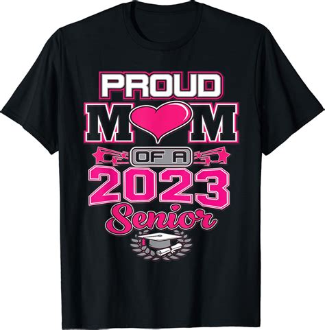 Proud Mom Class Of 2023 Seniors Shirt Graduation Tassel T Shirt