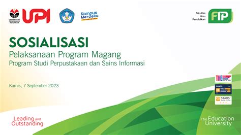 Sosialisasi Magang Internship Prodi Perpustakaan Dan Sains Informasi