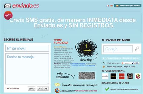 Enviar Sms Gratis En Espa A Hoy Celulares