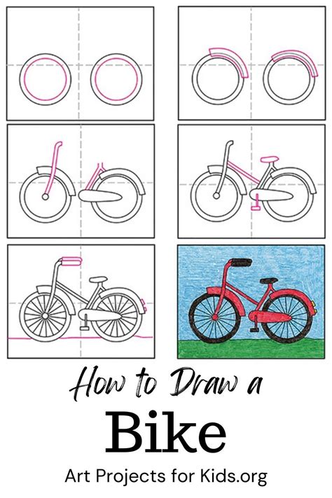 Easy how to draw a bike tutorial and bike coloring page – Artofit