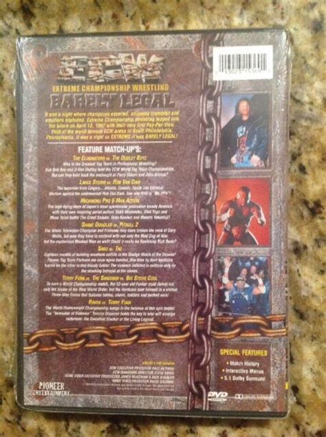 Ecw Barely Legal Dvd 2001 For Sale Online Ebay