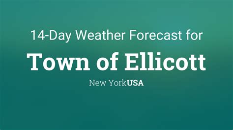 Town of Ellicott, New York, USA 14 day weather forecast