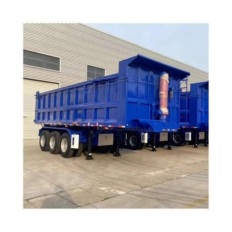 4 Axle Manufacture 100 Tons Truck Tipper Dump Rear Semitrailer China