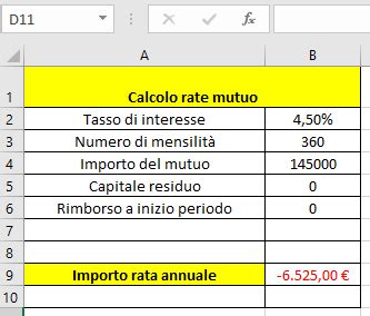 Come Calcolare Le Rate Di Un Mutuo A Tasso Fisso Con Excel CorsoSAP