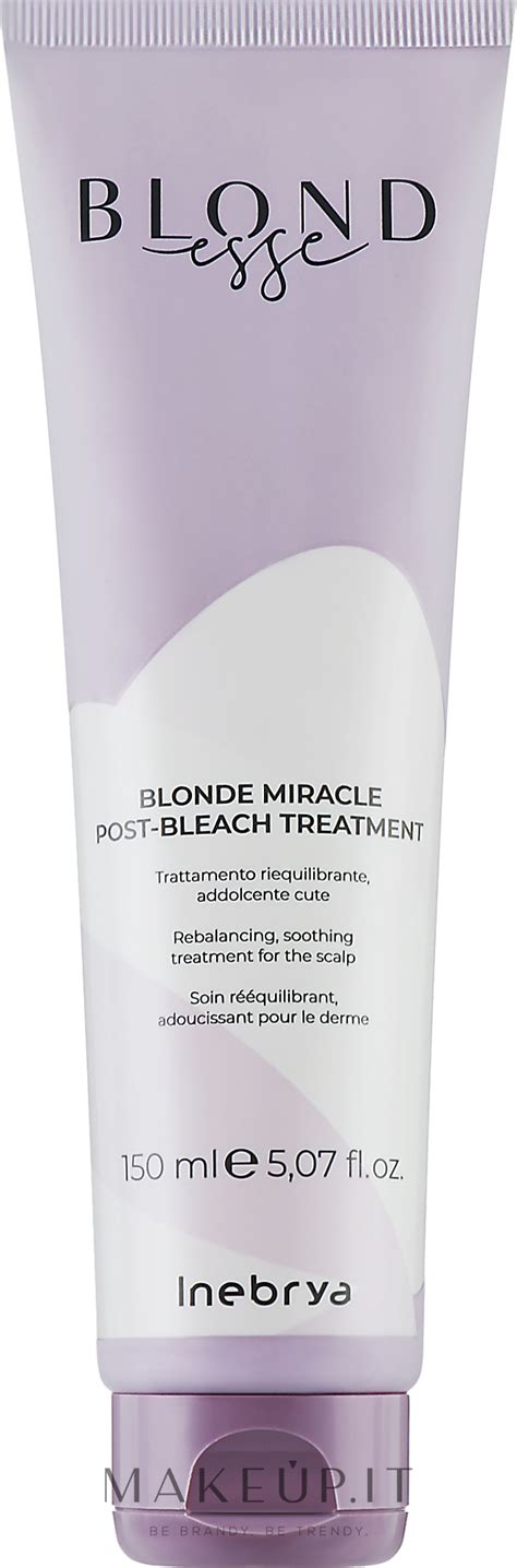 Inebrya Blondesse Blonde Miracle Post Bleach Treatment Maschera Per