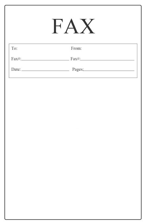 Attention Fax Cover Sheet Free Printable Template In Pdf