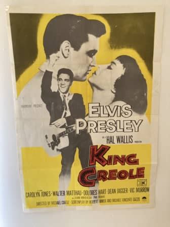 Posters 100 Original 1960s Elvis Presley KING CREOLE Movie Poster