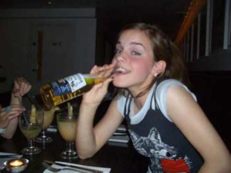 Emma Watson Drinking Beer Cute Pictures 2011