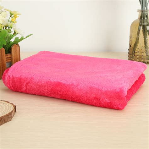 Solid Color Blankets Trendy Shaggy Nude Color Fleece Blankets