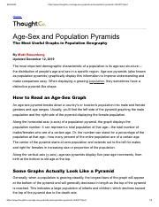 Age Sex Pyramids And Population Pyramids 1435272 Pdf 9 29 2020 Https Thoughtco Age