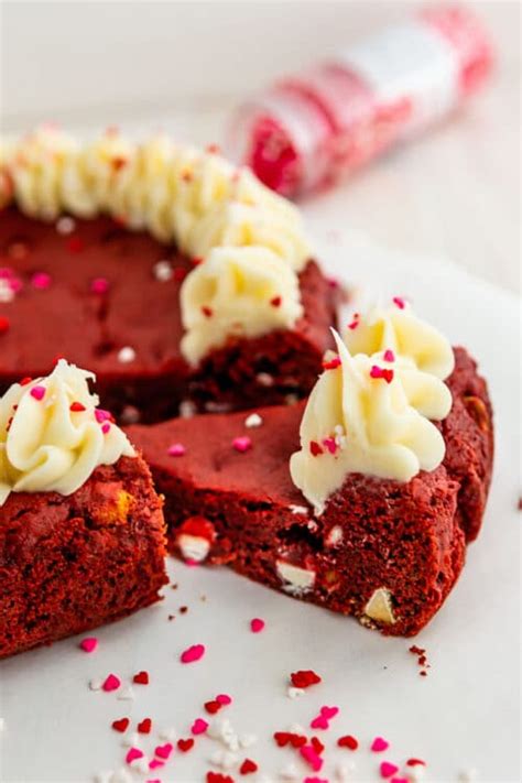 Red Velvet Cookie Cake Cake Mix Cookie Cake Crazy For Crust