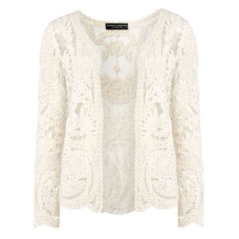 Embroidered Lace Cardigan Lace Cardigan Embroidered Lace Top White