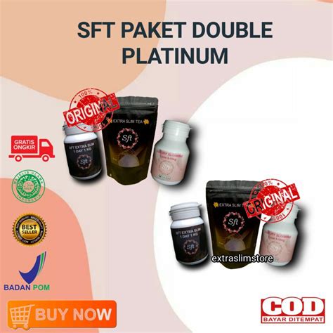 Jual Pelangsing Sft Extra Slim Paket Double Platinum Shopee Indonesia