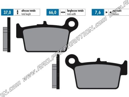 Pastillas De Freno Traseras Moto Sinterizadas Polini Racing Beta Rr