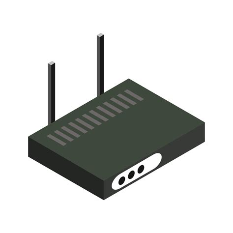 Isometric Router Set On White Background 2147885 Vector Art At Vecteezy