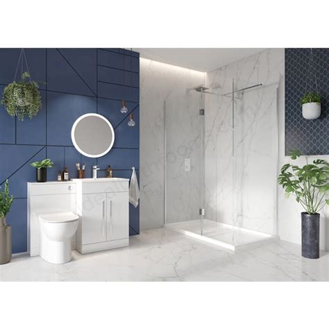 Scudo S8 900mm Wetroom Panel W 270mm Return Panel Ideal Bathrooms