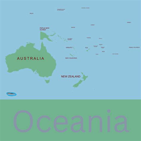 Map Of Oceania Rgeography