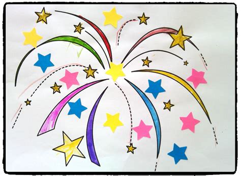 Feux D'artifice Dessin : Images Feux D Artifice De Dessin Anime Modeles