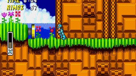 Hacks Showcase 9 Mega Man X In Sonic 2 Hack Of Sonic 2 Sega Genesis