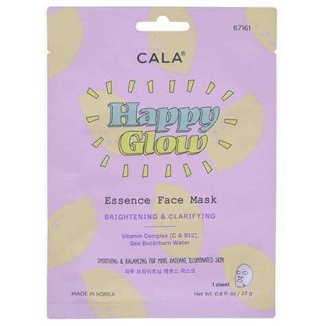 Korejska Sheet Maska Za Posvetljivanje Kože Lica Cala Happy Glow 23g