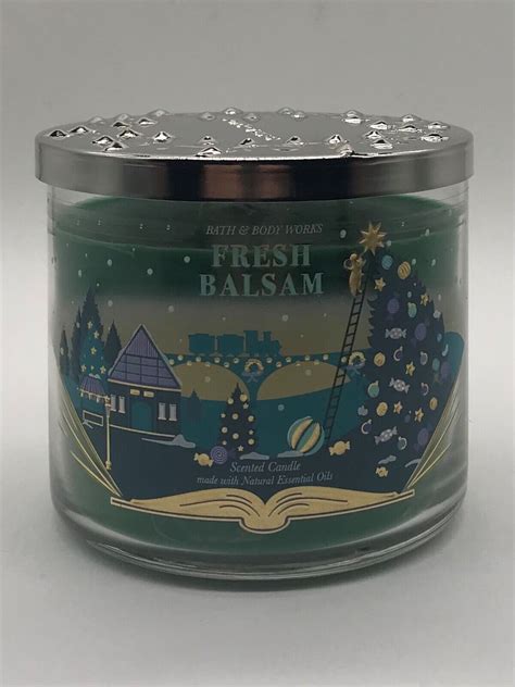 1 Bath Body Works FRESH BALSAM 3 Wick Candle EBay