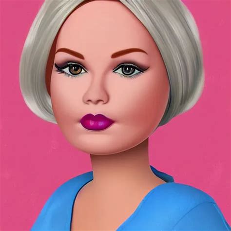 Fat And Middle Aged Barbie Digital Art Stable Diffusion