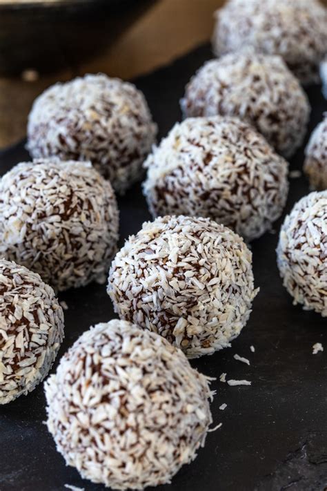 Chocolate Oatmeal Balls Swedish Chokladbollar Electric Blue Food