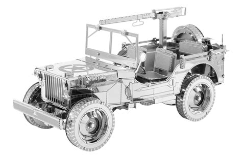 Metal Earth Premium Series Willys Mb Jeep 3d Metal Model Kits