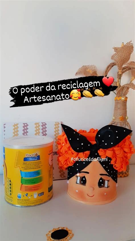 Lata Decorada Porta Treco Em Eva Artofit