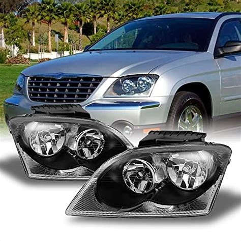 Amazon Akkon For Chrysler Pacifica Suv Black Bezel Headlights