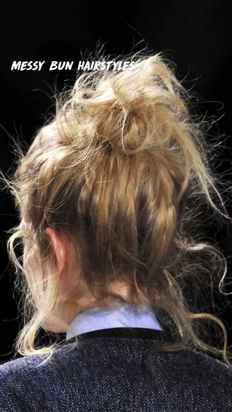 Messy bun hairstyles | Rambut