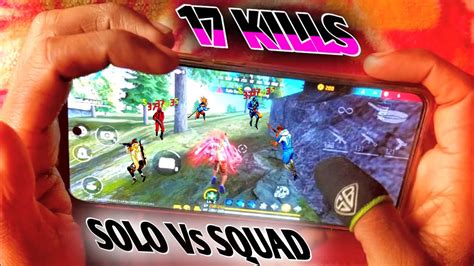 Solo Vs Squad 17 Kills With M4a1 And Ump 😱💪 Overpower Gameplay Garena