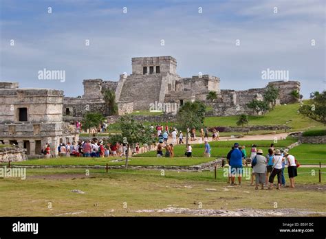 Tulum Ruins near Cancun Mexico Stock Photo - Alamy