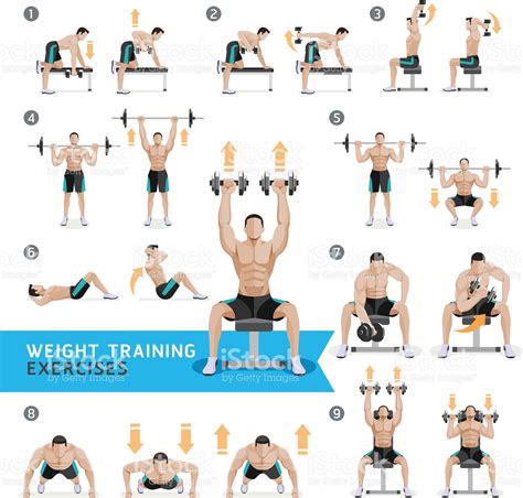 Dumbbell Exercises and Workouts Weight Training. | Dumbbell workout ...