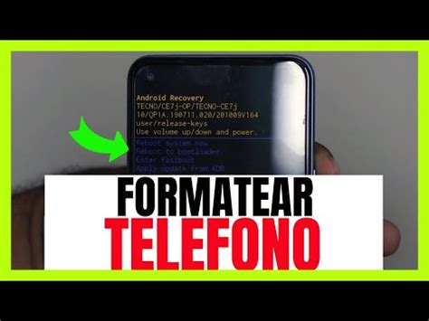 Formatear celular con botones guía paso a paso Como Formatear Un Celular