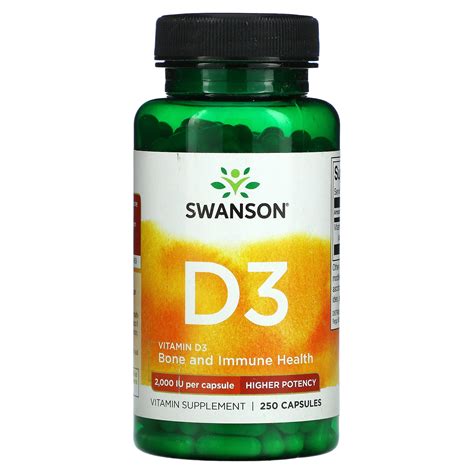 Swanson Vitamin D Iu Capsules