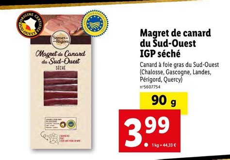 Promo Saveurs De Nos R Gions Magret De Canard Du Sud Ouest Igp S Ch