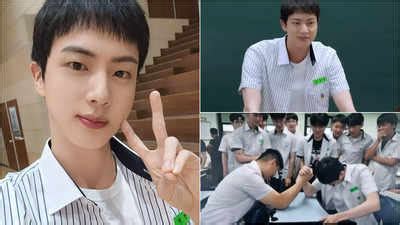 BTS’ Jin returns to high school in uniform for ‘Run Jin’ and charms ...