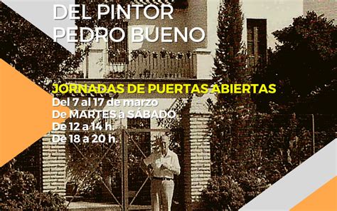 Aniversario Del Fallecimiento Del Pintor Pedro Bueno Ayuntamiento