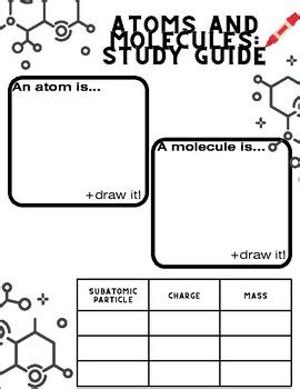 Atoms And Molecules Study Guide And Doodle Notes By Savannah Felchlin