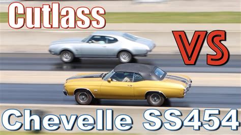 1969 Oldsmobile Cutlass Vs 1971 Chevrolet Chevelle Ss454 No Commentary Youtube