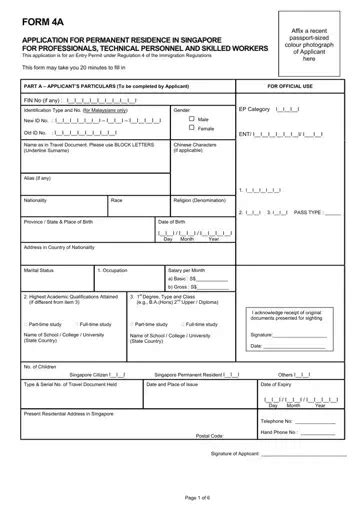 Singapore Pdf Forms Formspal