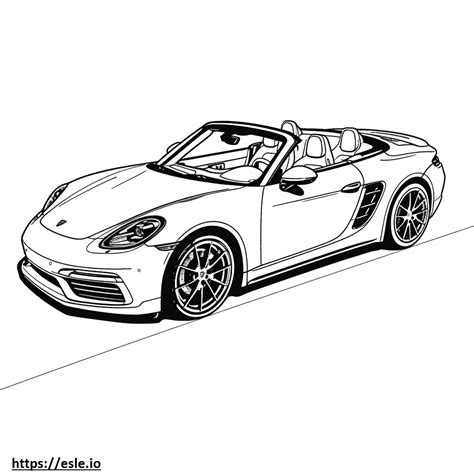 Porsche 911 Turbo S Cabriolet Coloring Page