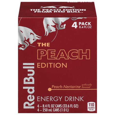 Save On Red Bull The Peach Edition Peach Nectarine Energy Drink 4 Pk