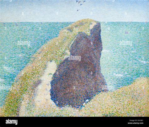 Painting Georges Seurat Grandcamp High Resolution Stock Photography And