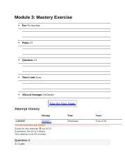 HST 201 Module 3 Mastery Exercise Docx Module 3 Mastery Exercise Due