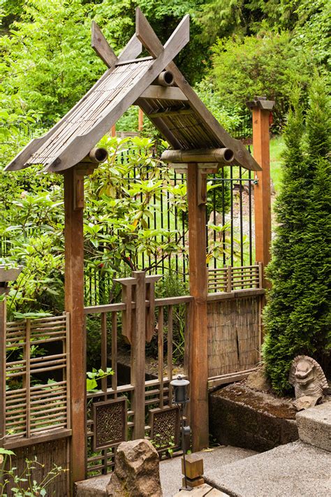 Wabi Sabi Gate Asian Patio Portland By Kuda Photography Houzz